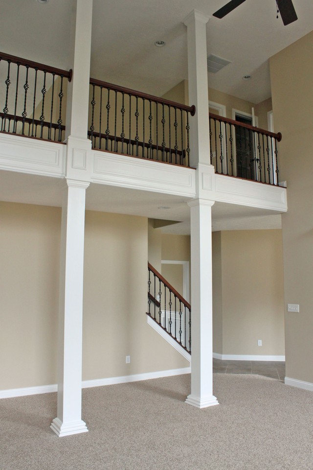 living room/upstairs walkway