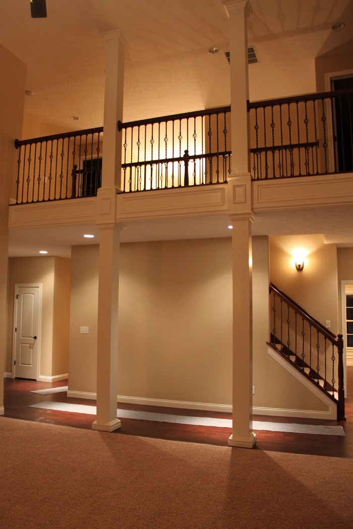 living room & upstairs walkway
