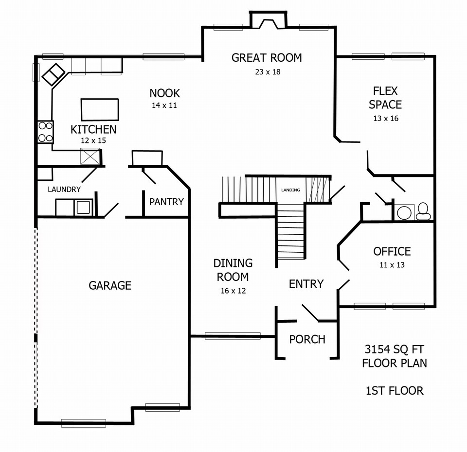 1st floor layout